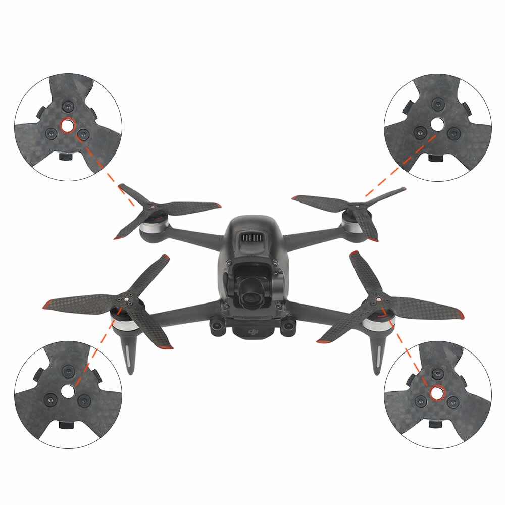 Пропеллеры из углеродного волокна для DJI FPV, прочные и легкие пропеллеры карбон