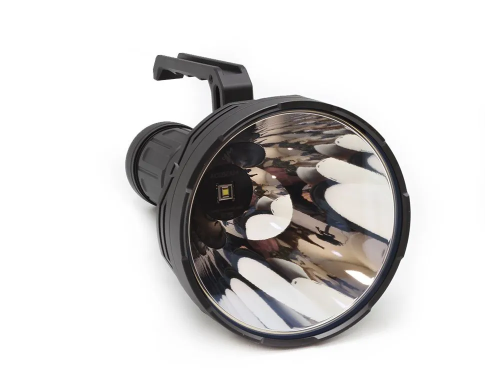 Фонарь Acebeam K75 V2.0, 4 x 18650, Luminus SBT-90.2, 2500 метров, 6300 люмен (+4 шт аккумулятора 18650 3100 мАч)