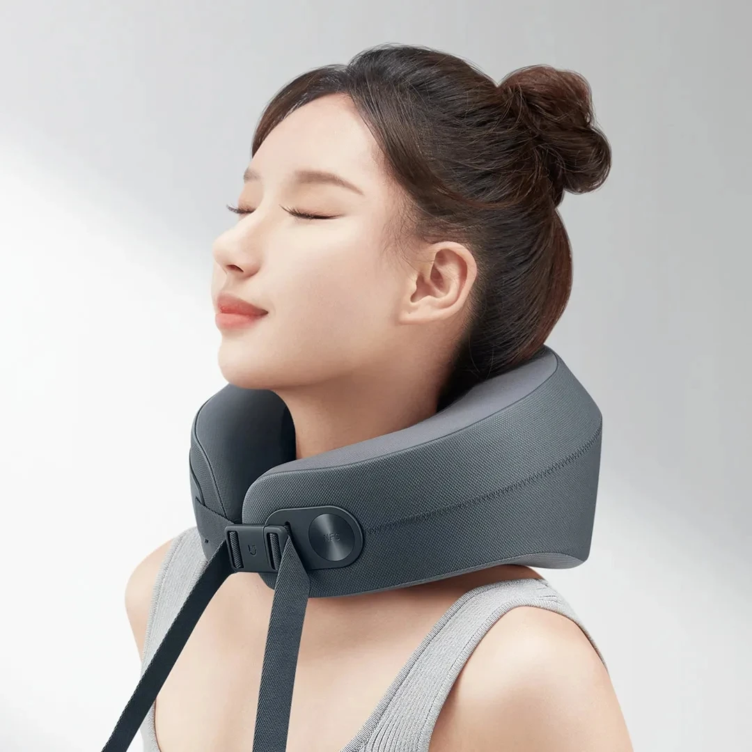Умный массажер для шеи Xiaomi Mijia Cervical Massager Покрытие плеч и шеи MJNKAM01SKS(Mihome APP),черный