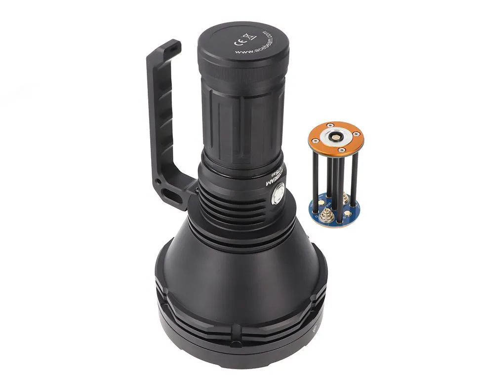 Фонарь Acebeam K75 V2.0, 4 x 18650, Luminus SBT-90.2, 2500 метров, 6300 люмен (+4 шт аккумулятора 18650 3100 мАч)