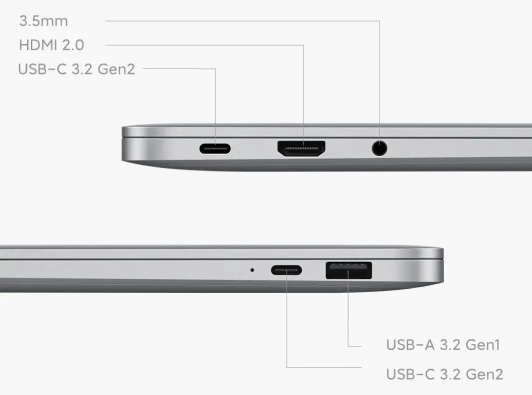 Ноутбук Xiaomi Pro RedmiBook, 14", IPS, AMD Ryzen 5 6600H 3.3ГГц, 6-ядерный, 16ГБ LPDDR5, 512ГБ SSD, AMD Radeon, серебристый