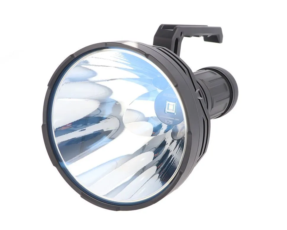 Фонарь Acebeam K75 V2.0, 4 x 18650, Luminus SBT-90.2, 2500 метров, 6300 люмен (+4 шт аккумулятора 18650 3100 мАч)