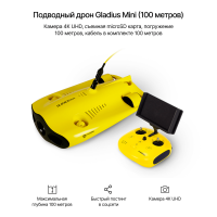 Подводный дрон Gladius Mini (100 метров)