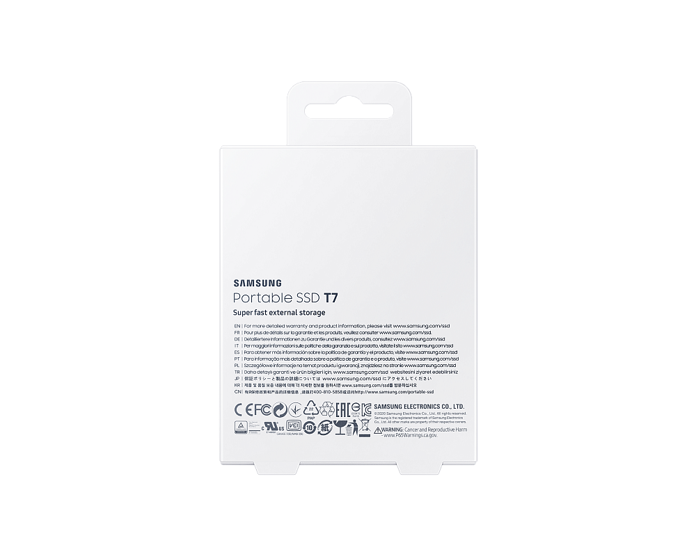 Портативный SSD USB 3.2 T7 2TB MU-PC2T0H (Синий)